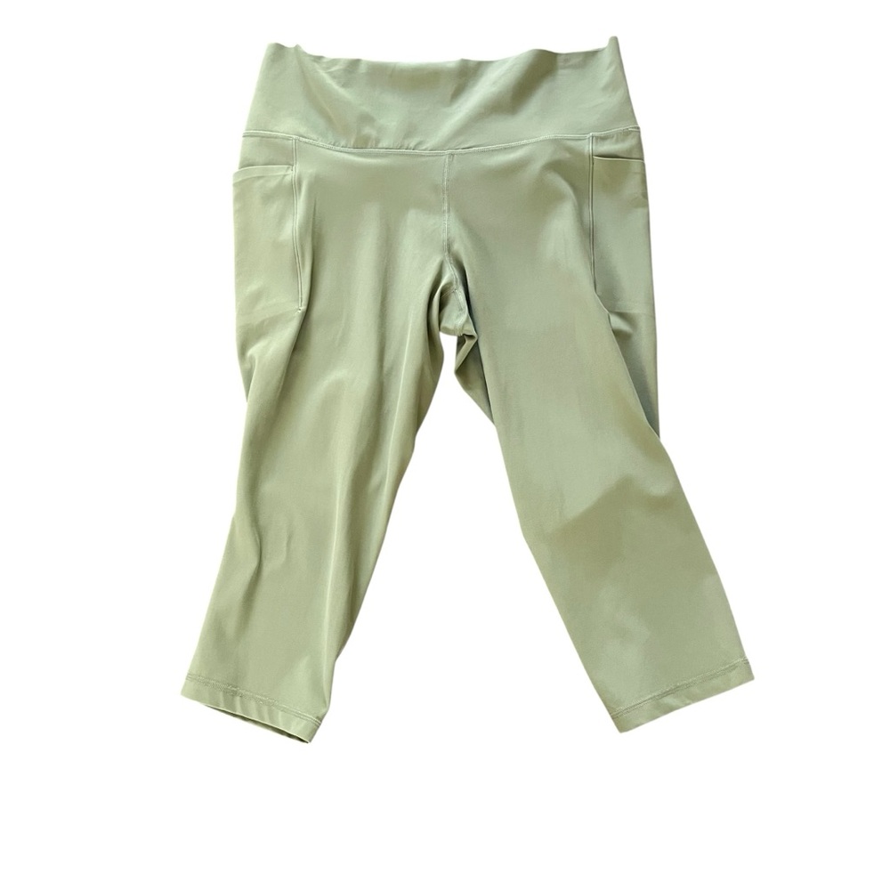 Athleta Salutation Stash Pocket II Capri Leggings XL NWT Green - Picture 4 of 10